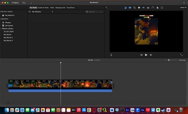 youtube editor platform imovie