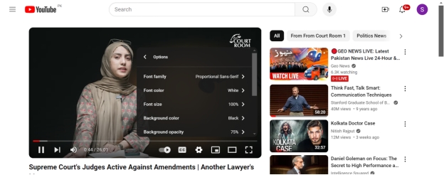 how to darken youtube captions