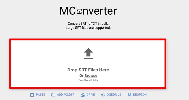 bring files to mconverter online