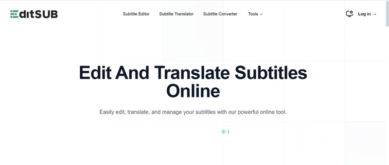 editsub best vtt to srt converter tools