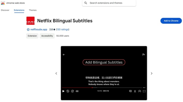 Add Netflix Bilingual Subtitles