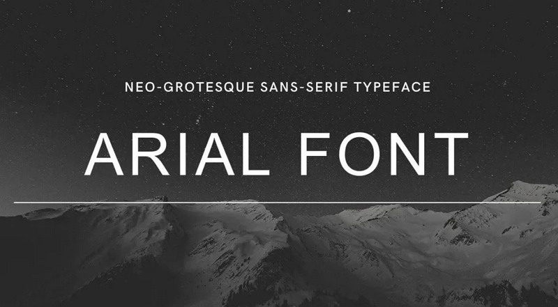 Arial Film Subtitle Font