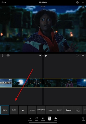 change captions in imovie ipad