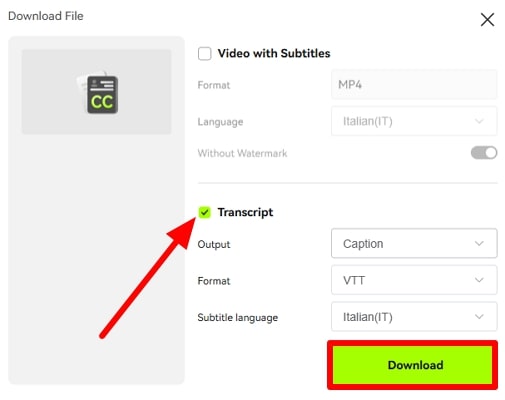 Subtitle Remover Download Output