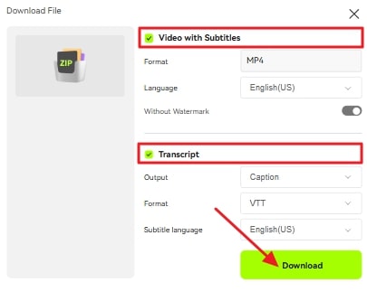 download files from blipcut