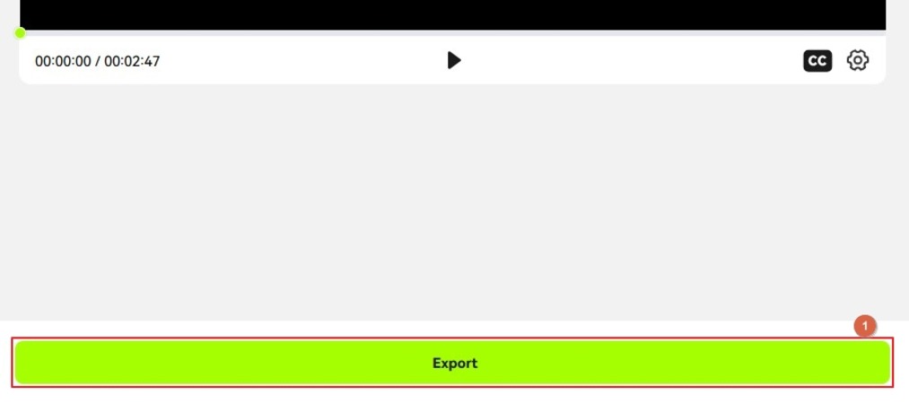 Klicken Sie auf „Exportieren“.