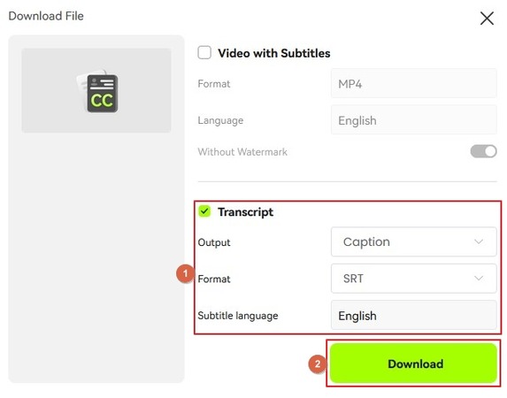 Untertitel von Blipcut statt von Yify-Untertiteln herunterladen