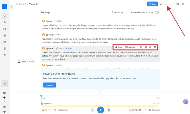 edit captions manually before downloading