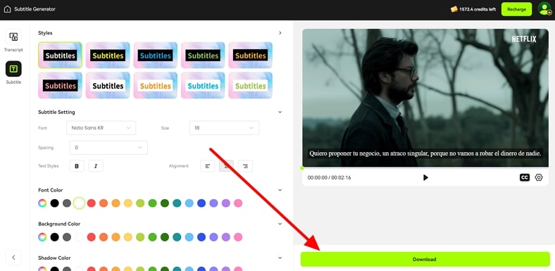 apply customization to translated subtitles