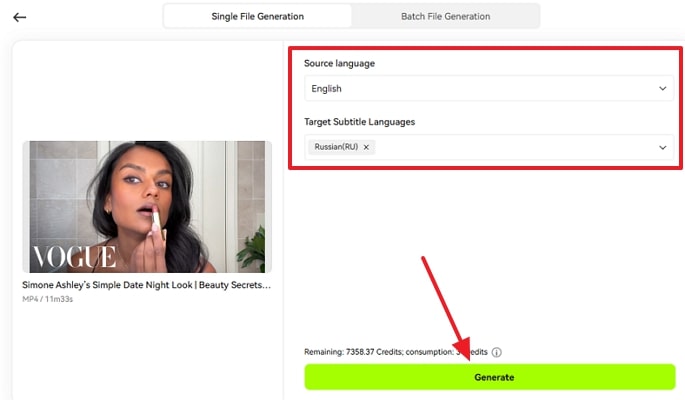 create translated subtitles blipcut