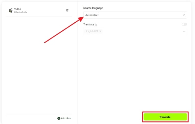 Choose the Language to Translate Song Lyrics