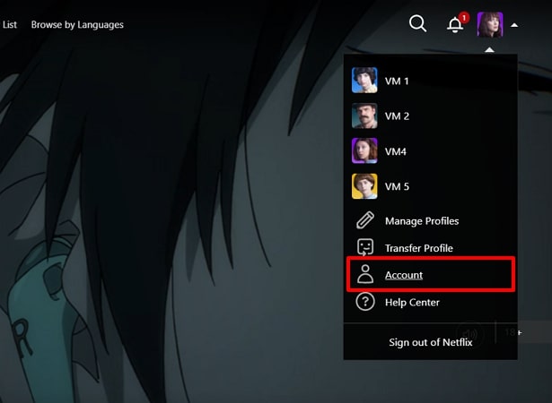 access netflix account settings