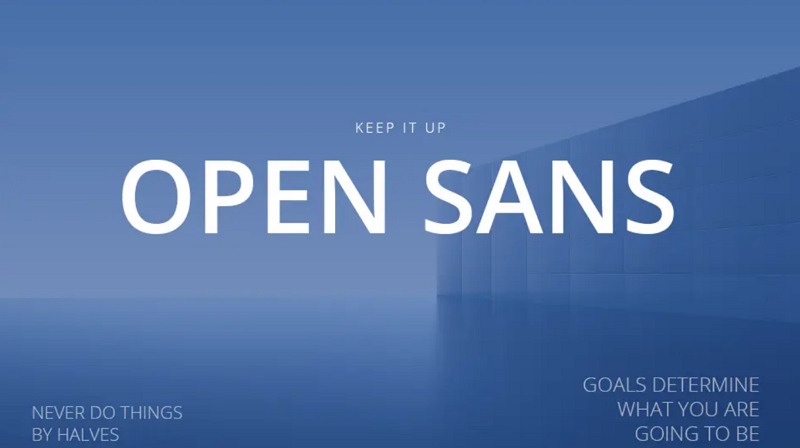 Open Sans Subtitle Fonts
