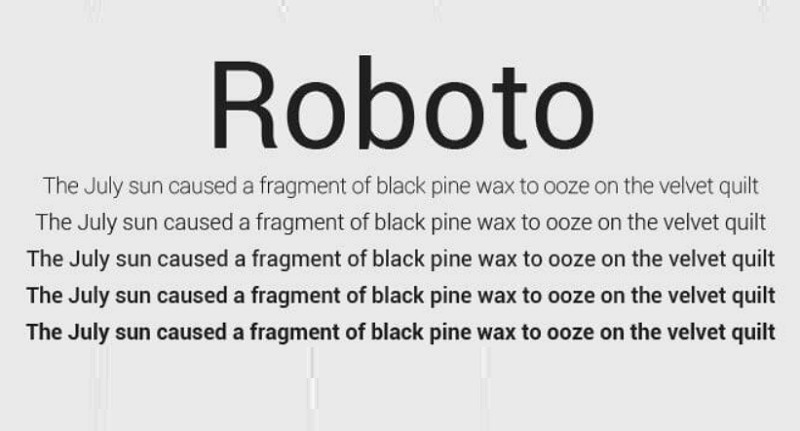 Roboto Movie Subtitle Font