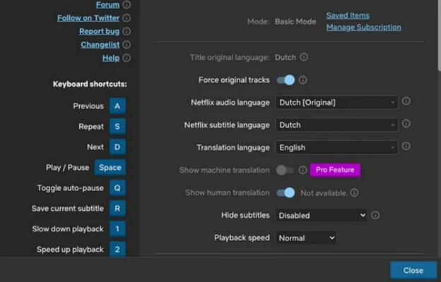 Set Language Dual Subtitles Netflix