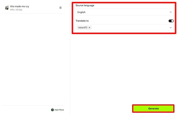 select blipcut translation settings