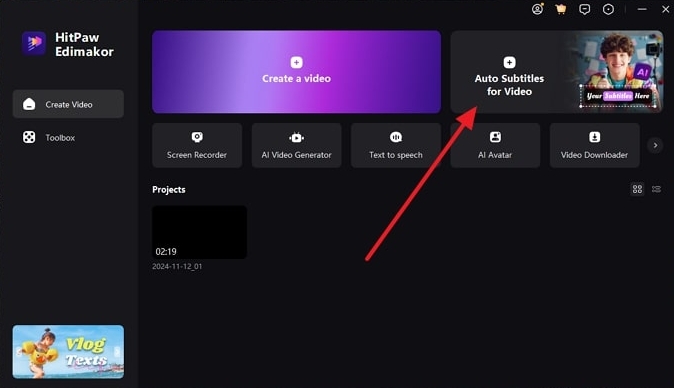 move with auto subtitle for video
