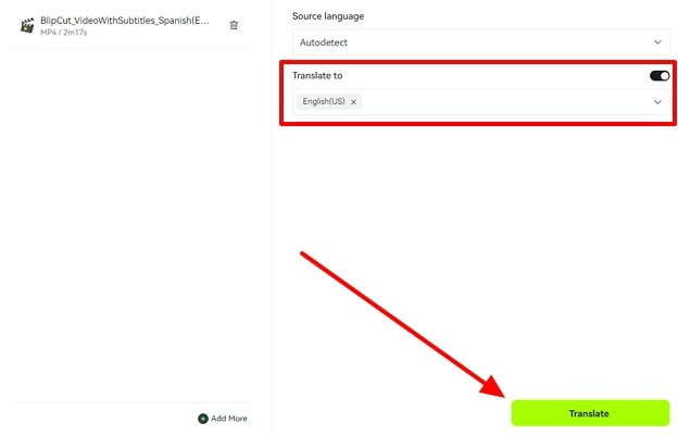 add video again for subtitle generation