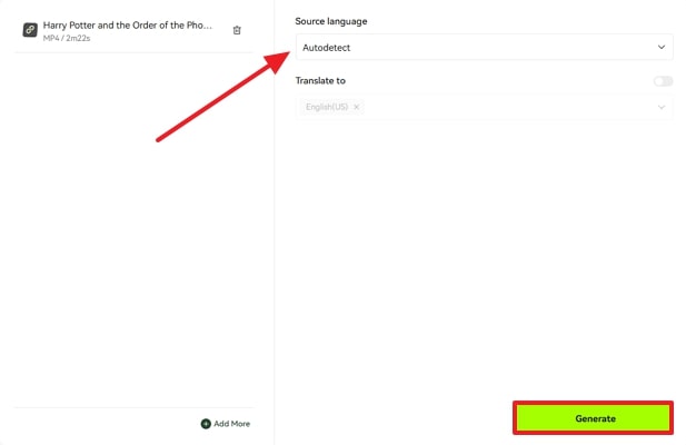 set language settings for harry potter