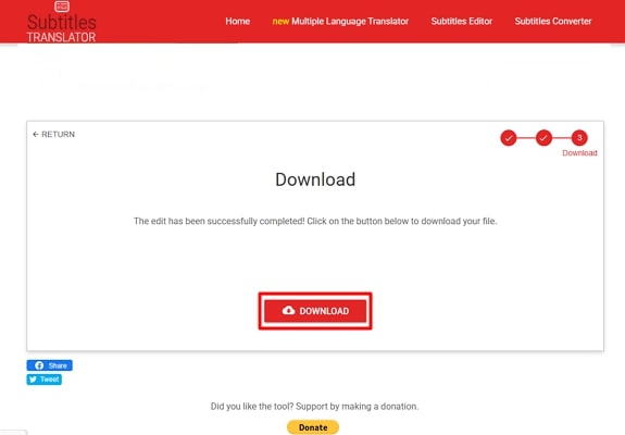 save translated file to system