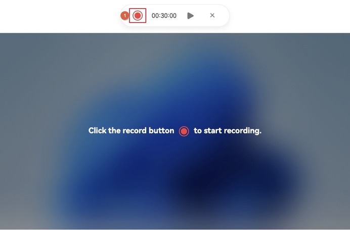 commencer l'enregistrement