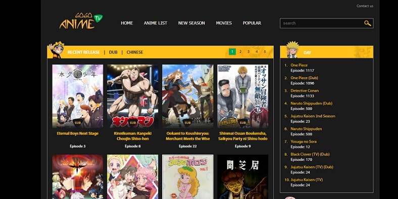 Anime streaming sites hotsell