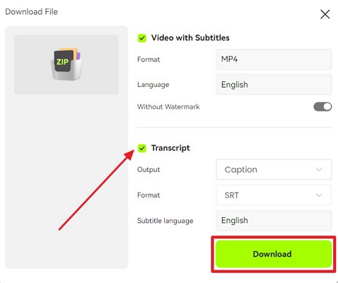 download your movie subtitles with transcript