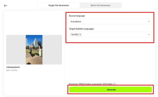 generate translated subtitles from blipcut