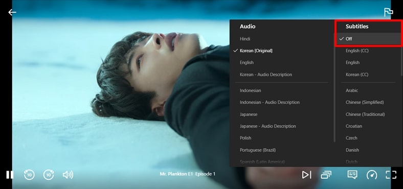 disable subtitles from pc