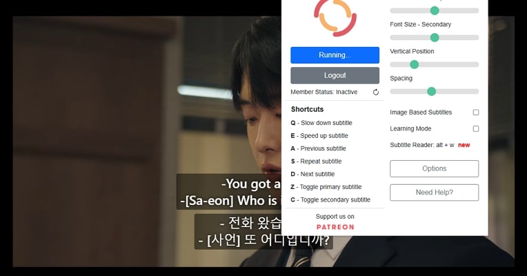 optimize extension for netflix subtitles