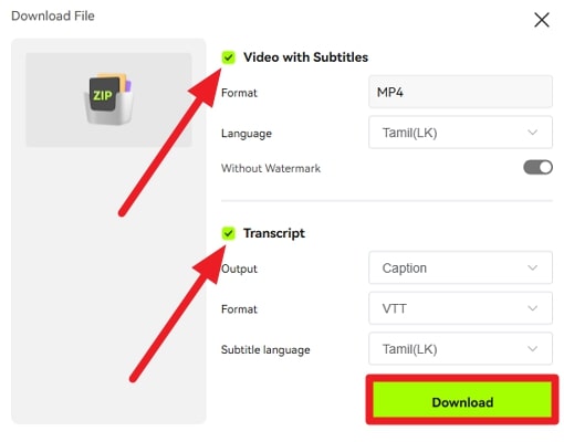migrate tamil subtitle video to system