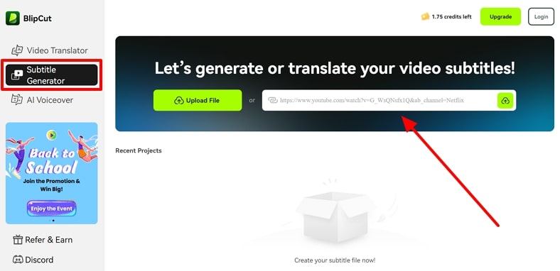 add video file in blipcut