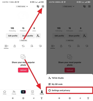 access tiktok language translator settings