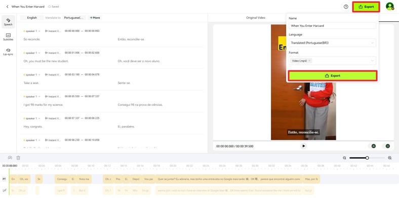 download translated tiktok from blipcut