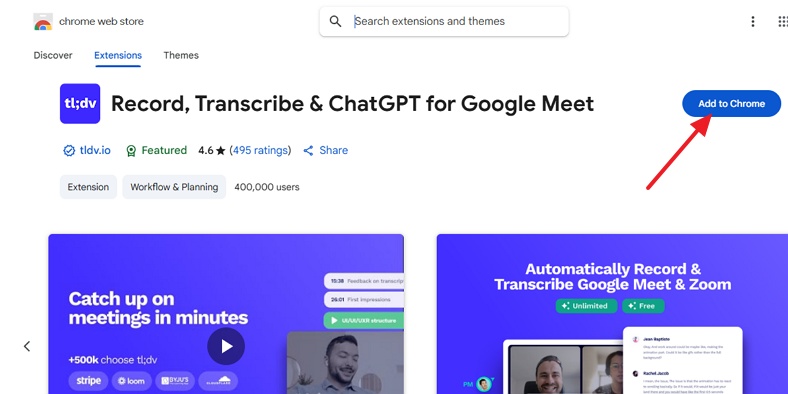 add transcribe & chatgpt extension