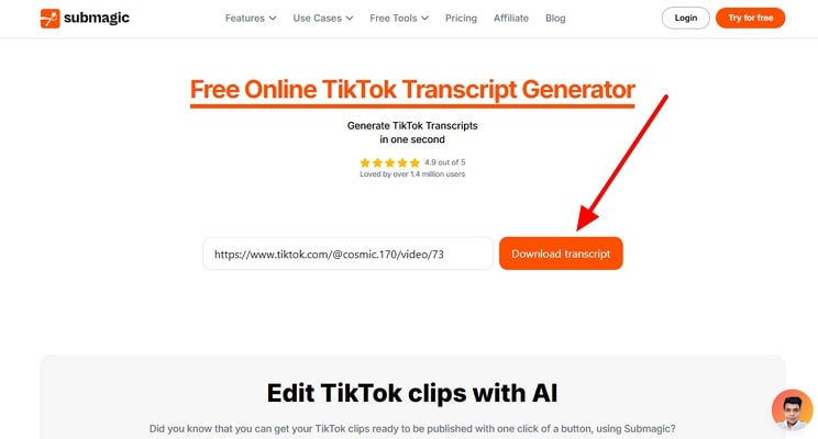 tiktok script generator Submagic