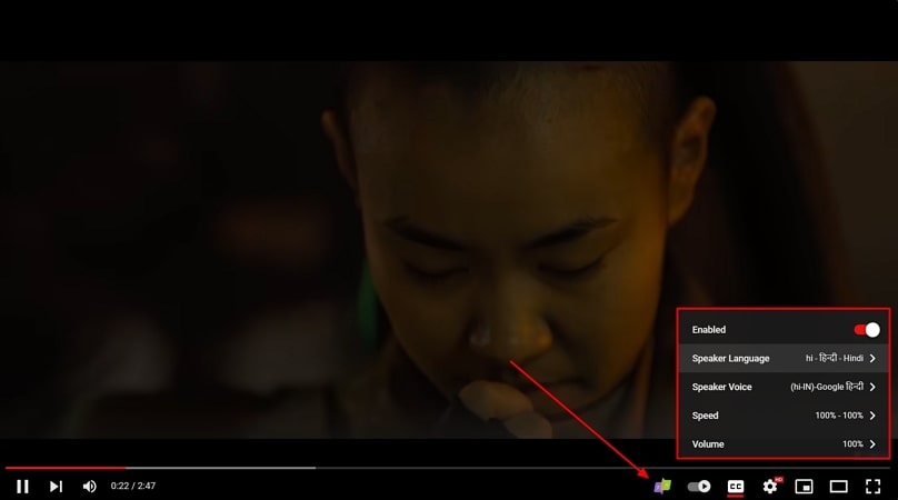 set language to hindi chrome extension