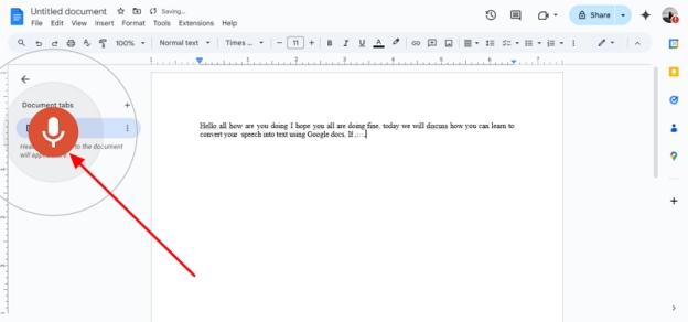transcribe mp4 to text in docs
