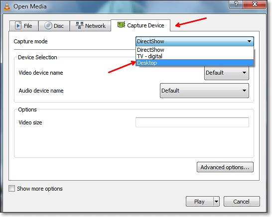 transcribe embedded video VLC