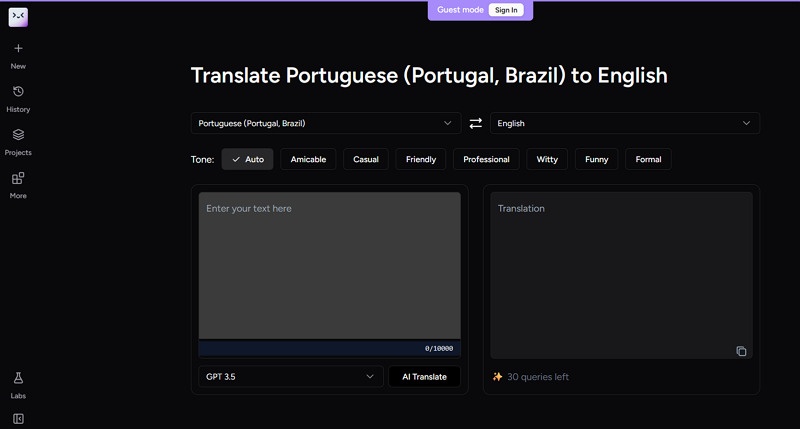 Merlin AI Translate to Brazil