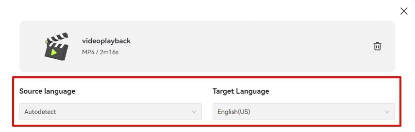 set language for blipcut translation