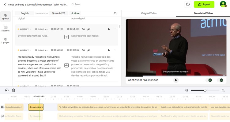 professional translation services using blipcut