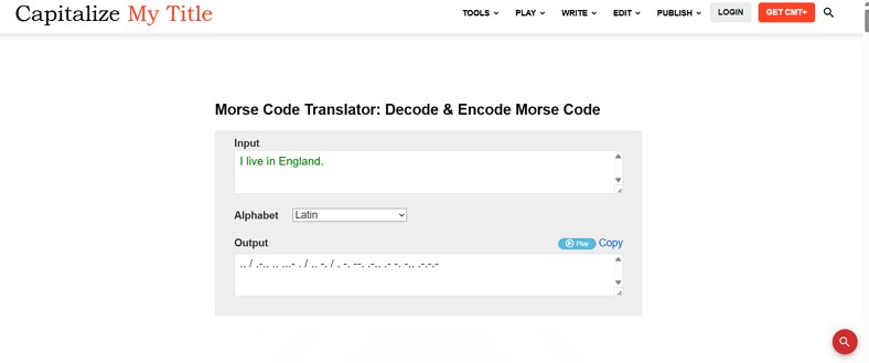 video morse code translator capitalizemytitle