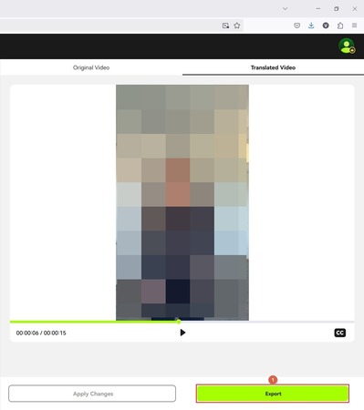 click export