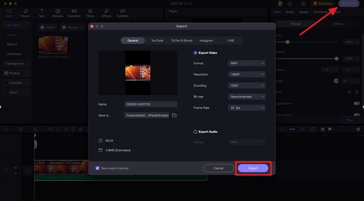 download screen recording from edimakor