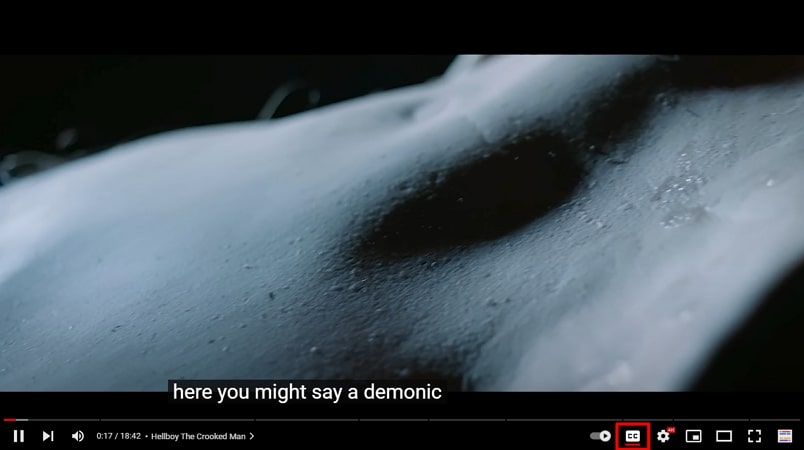 activate closed captions youtube