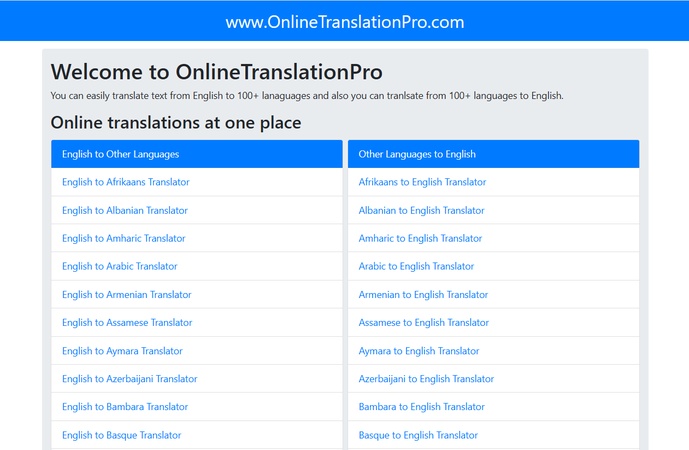 online translation pro english to tigrinya
