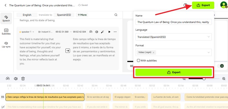 best ai translation video using blipcut