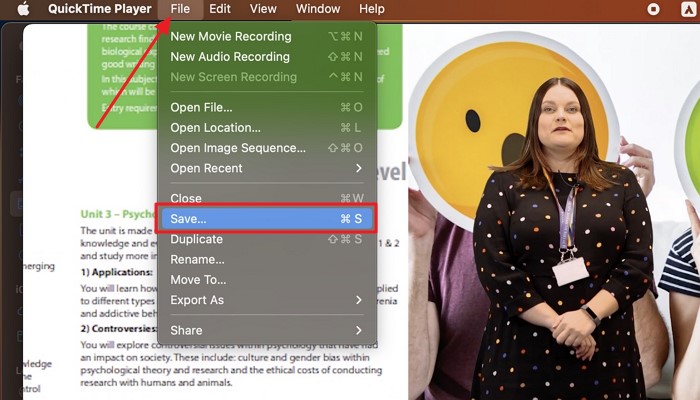 click save to download screen recording