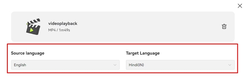 add video and define language